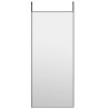 Lustro na drzwi, czarne, 40x100 cm, szkło i aluminium