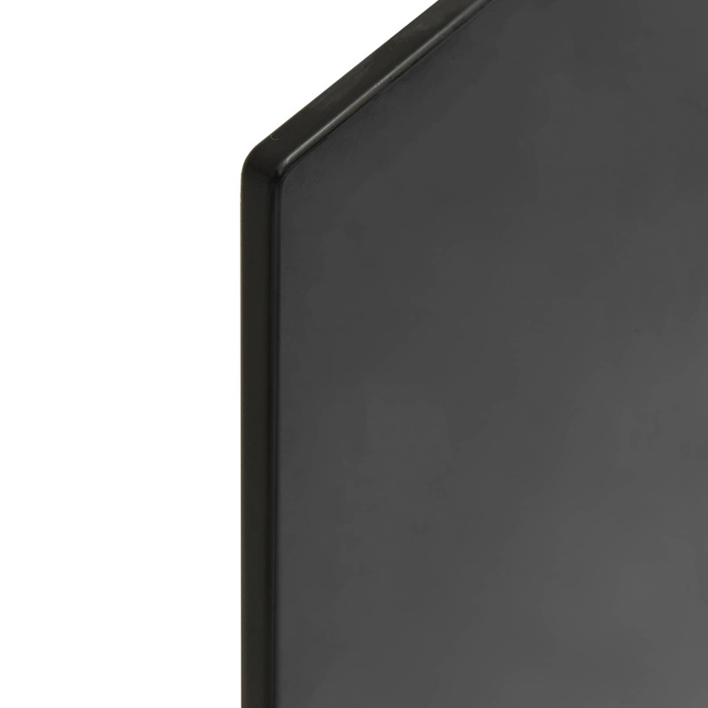 Blat stołu 4 pcs Czarny szkło hartowane