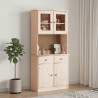 Kredens ALTA, 77x35x165 cm, lite drewno sosnowe