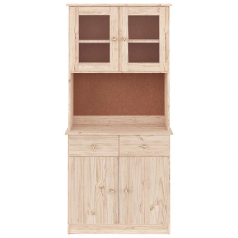 Kredens ALTA, 77x35x165 cm, lite drewno sosnowe