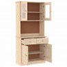 Kredens ALTA, 77x35x165 cm, lite drewno sosnowe