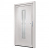 Drzwi wejściowe, białe, 108x208 cm, PVC