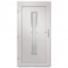 Drzwi wejściowe, antracytowe, 98x208 cm, PVC