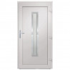 Drzwi wejściowe, antracytowe, 108x208 cm, PVC