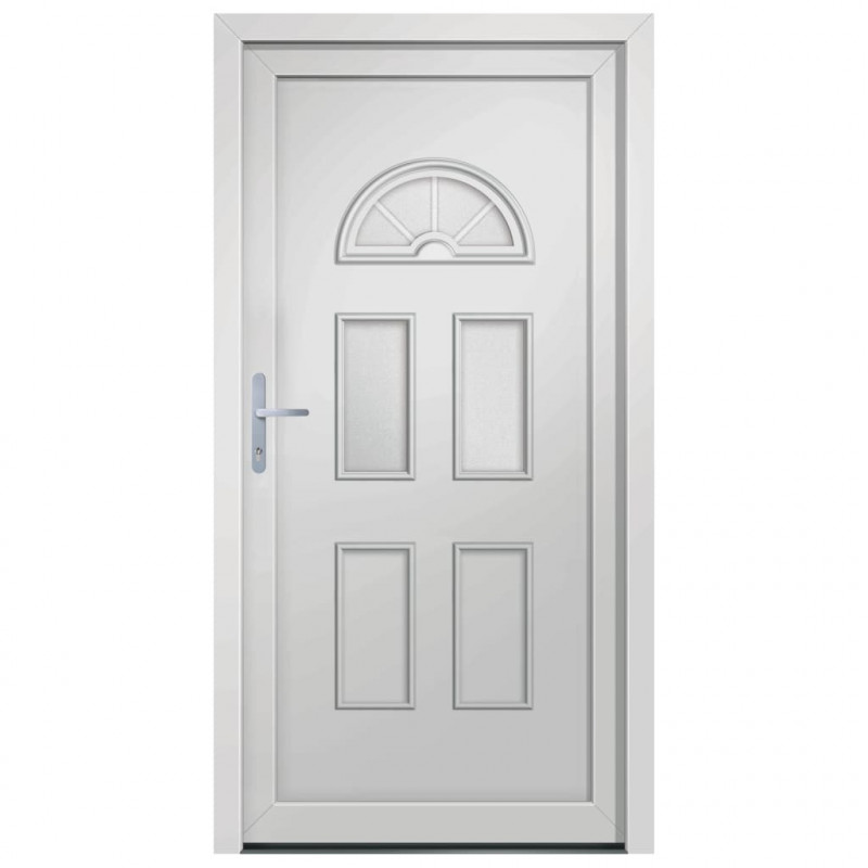 Drzwi zewnętrzne, białe, 88x208 cm, PVC