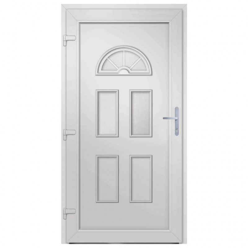 Drzwi zewnętrzne, białe, 88x208 cm, PVC