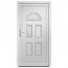 Drzwi wejściowe, białe, 98x208 cm, PVC