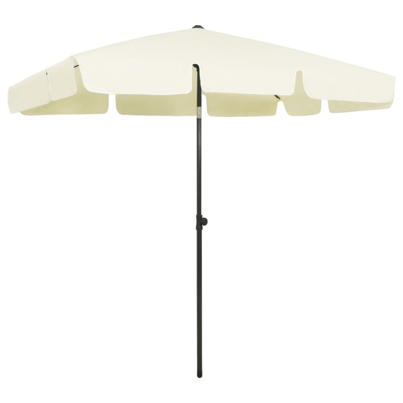 Parasol plażowy, piaskowy żółty, 200x125 cm