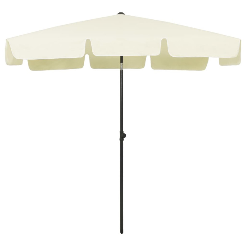 Parasol plażowy, piaskowy żółty, 200x125 cm