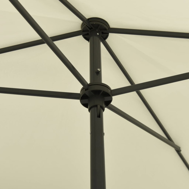 Parasol plażowy, piaskowy żółty, 200x125 cm