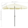 Parasol plażowy, piaskowy żółty, 200x125 cm