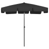 Parasol plażowy, czarny, 200x125 cm