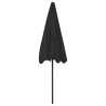 Parasol plażowy, czarny, 200x125 cm