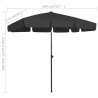 Parasol plażowy, czarny, 200x125 cm