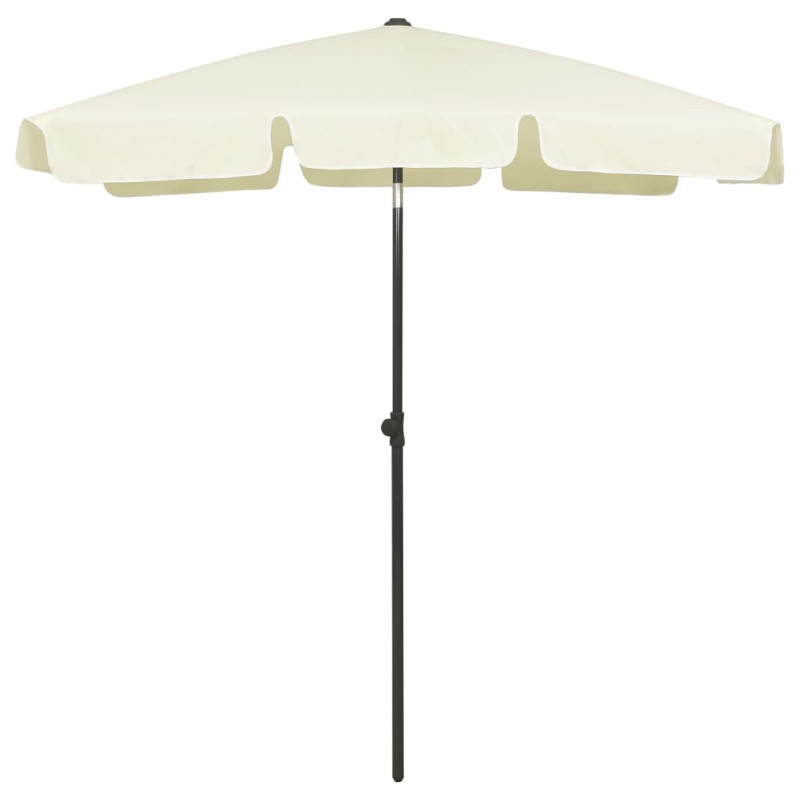 Parasol plażowy, piaskowy żółty, 180x120 cm