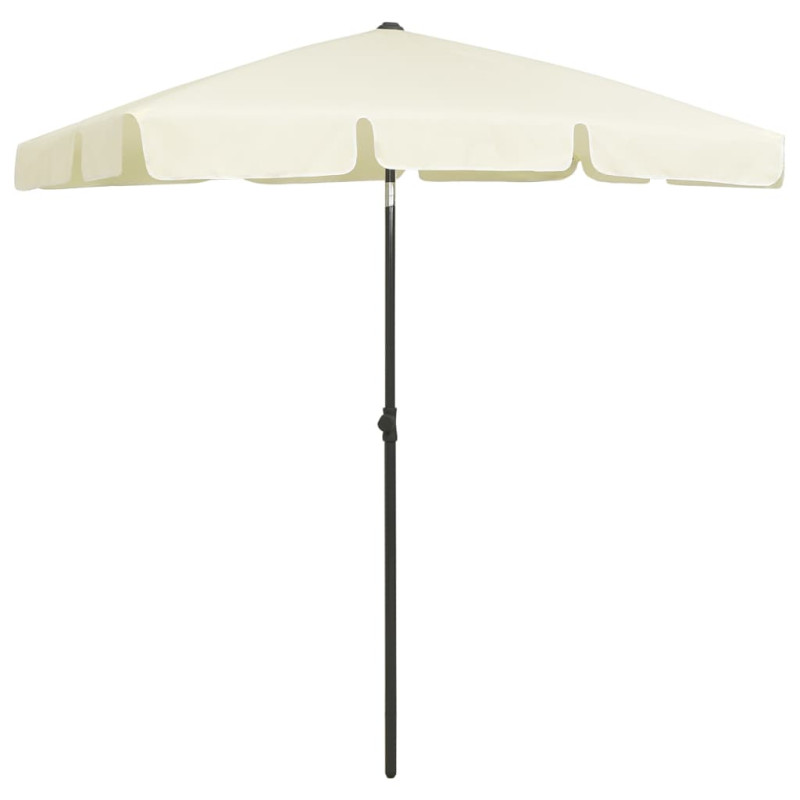 Parasol plażowy, piaskowy żółty, 180x120 cm