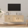 Zestaw 2 szafek TV, dąb sonoma, materiał drewnopochodny