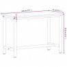 Stół roboczy, 115x55x81,5 cm, lite drewno bukowe i metal