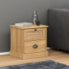 Szafka nocna VIGO, 42x35x42 cm, lite drewno sosnowe