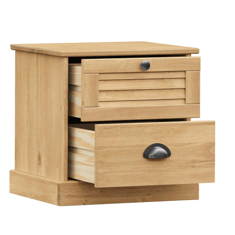 Szafka nocna VIGO, 42x35x42 cm, lite drewno sosnowe