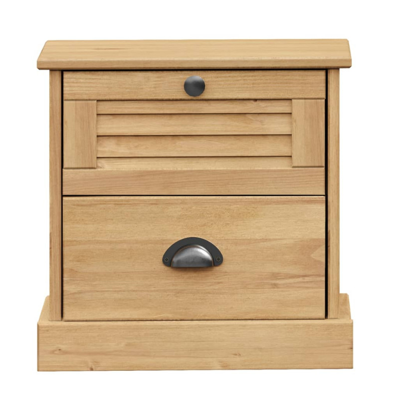 Szafka nocna VIGO, 42x35x42 cm, lite drewno sosnowe