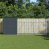 Kurnik z wybiegiem, antracytowy, 165x1067x181 cm, stal