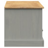 Szafka pod TV VIGO, szara, 156x40x40 cm, lite drewno sosnowe