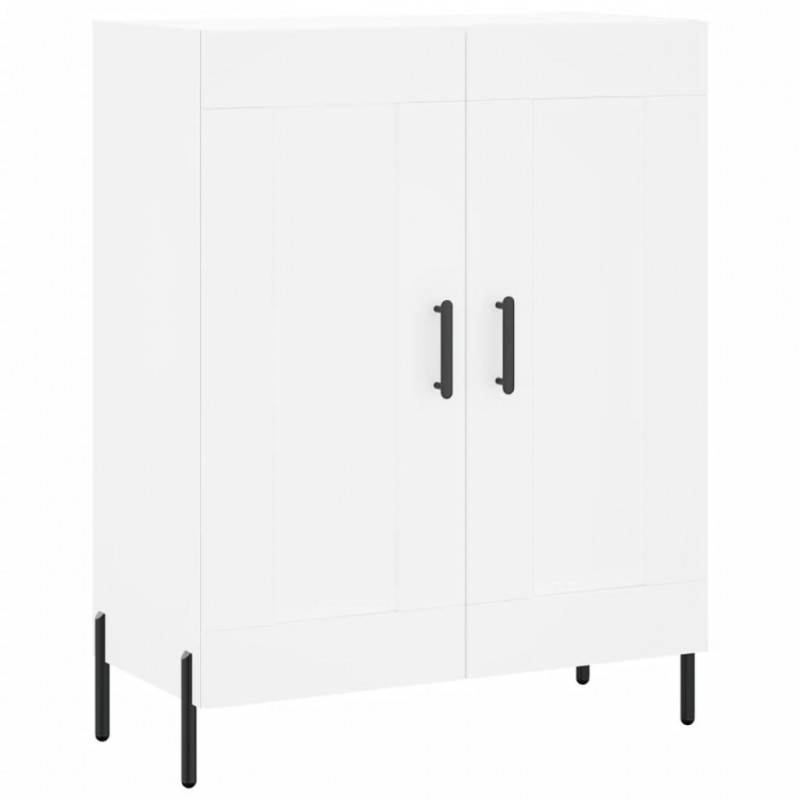 Witrynka, biała, 69,5x34x180 cm, materiał drewnopochodny