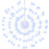 Ozdoby świąteczne, 140 lampek LED, 2 szt., zimna biel, 17 cm
