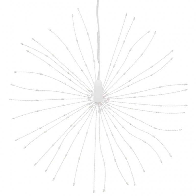 Ozdoby świąteczne, 140 lampek LED, 2 szt., zimna biel, 17 cm