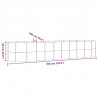 Podwyższona donica, stal ocynkowana 396x100x68 cm, brąz