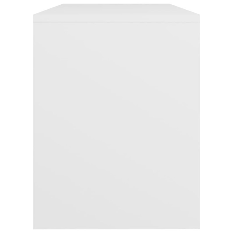 Stołek do toaletki, biały, 70x35x45 cm, materiał drewnopochodny