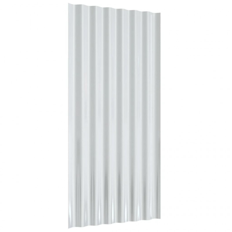 Panele dachowe, 12 szt., stal ocynkowana, 80x36 cm