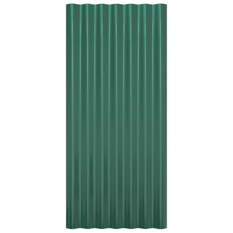 Panele dachowe, 36 szt., stal ocynkowana, 80x36 cm