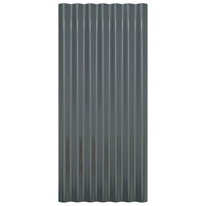 Panele dachowe, 36 szt., stal ocynkowana, 80x36 cm