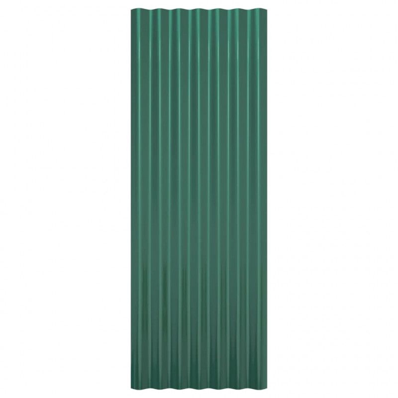 Panele dachowe, 12 szt., stal ocynkowana, 100x36 cm