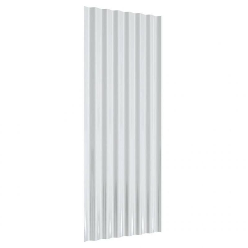 Panele dachowe, 12 szt., stal ocynkowana, 100x36 cm