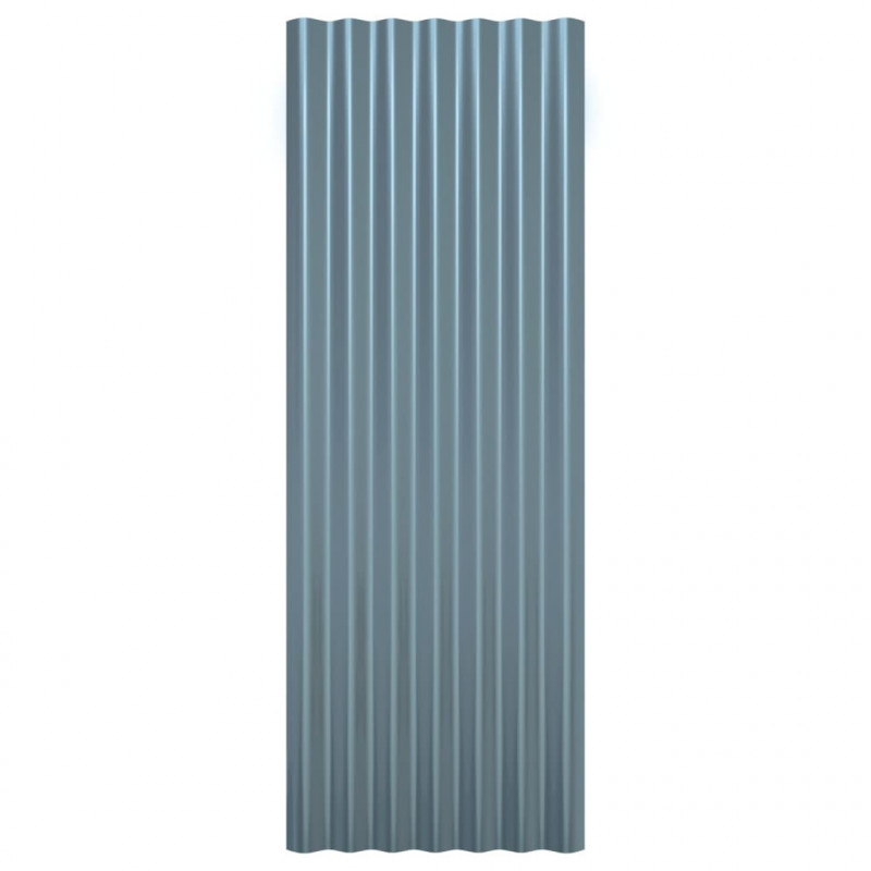 Panele dachowe, 12 szt., stal ocynkowana, 100x36 cm