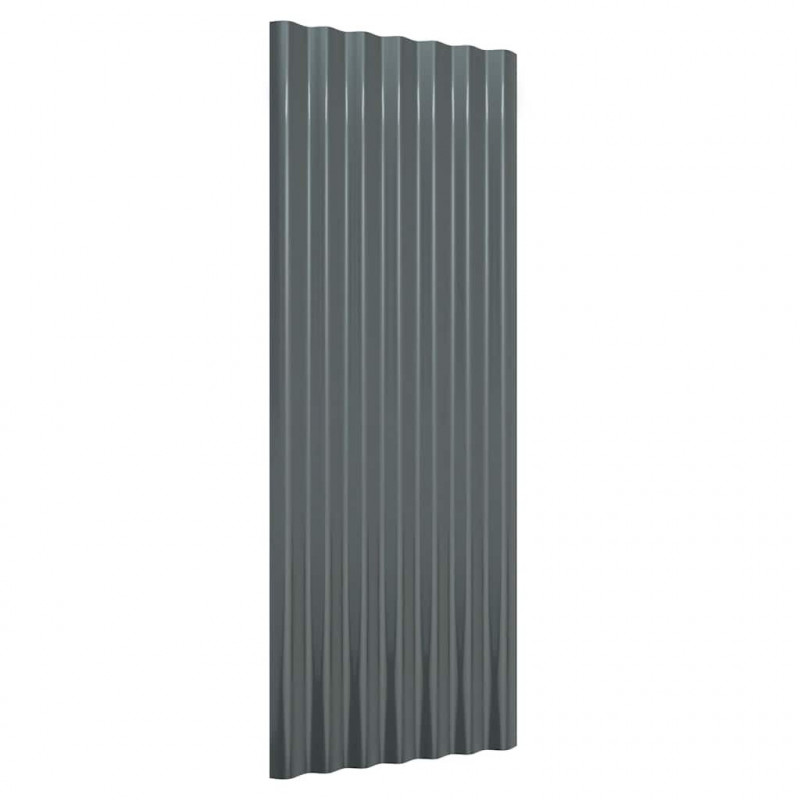 Panele dachowe, 12 szt., stal ocynkowana, 100x36 cm