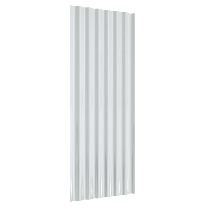 Panele dachowe, 12 szt., stal ocynkowana, 100x36 cm