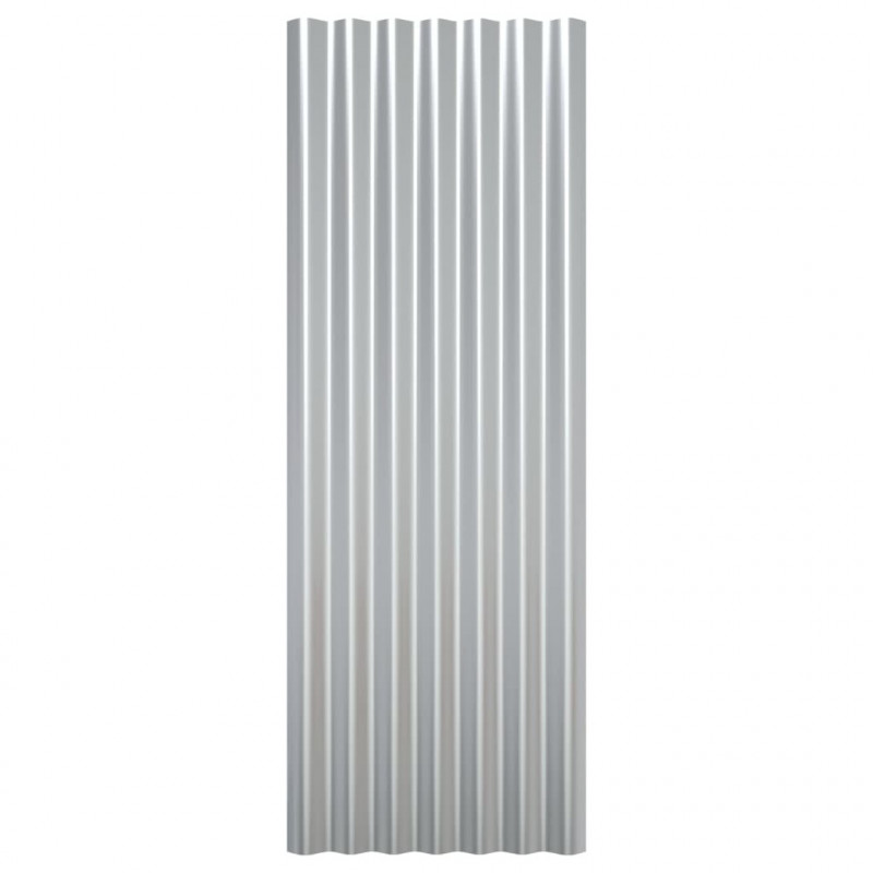 Panele dachowe, 12 szt., malowana proszkowo stal, 100x36 cm