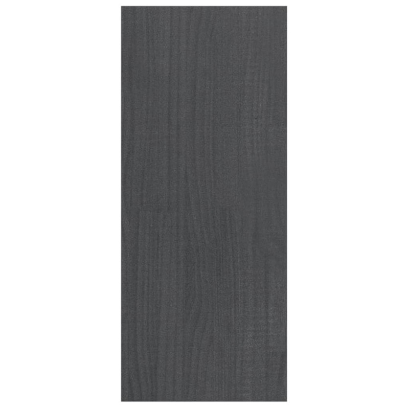 Regał na książki/przegroda, szary, 100x30x71,5 cm, lita sosna