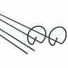 Podpórki do roślin, 20 szt., ciemnozielone, 61 cm, stalowe