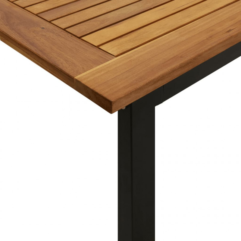 Stół ogrodowy z nogami w kształcie U, 200x90x75 cm, akacja