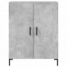 Witrynka, szarość betonu 69,5x34x180 cm materiał drewnopochodny
