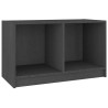 Szafka pod telewizor, szara, 70x33x42 cm, lite drewno sosnowe