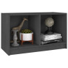 Szafka pod telewizor, szara, 70x33x42 cm, lite drewno sosnowe