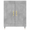 Witrynka, szarość betonu 69,5x34x180 cm materiał drewnopochodny
