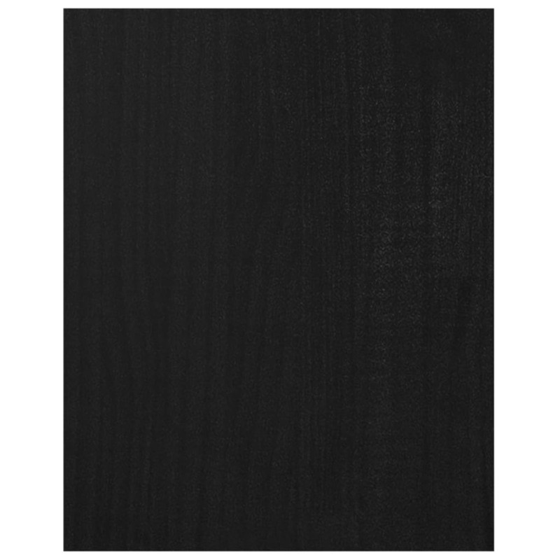 Szafka pod telewizor, czarna, 70x33x42 cm, lite drewno sosnowe