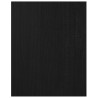 Szafka pod telewizor, czarna, 70x33x42 cm, lite drewno sosnowe